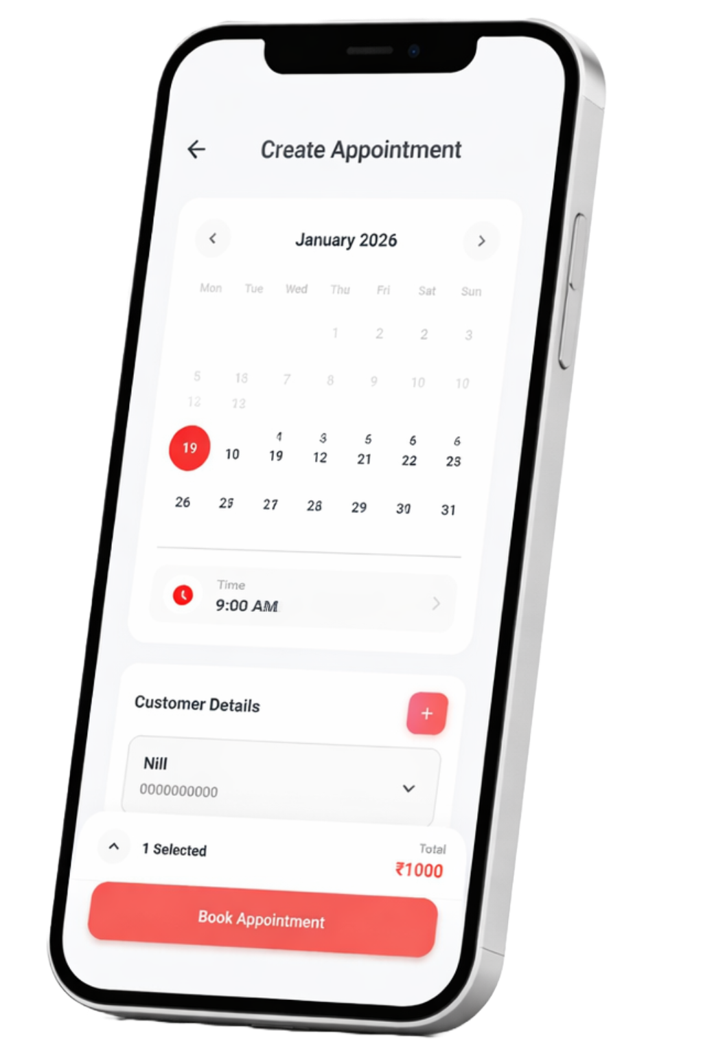 Effortless Scheduling Interface