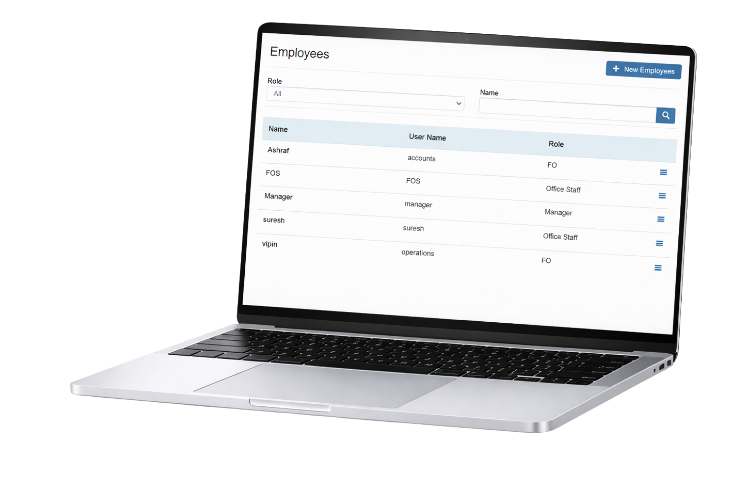 HMS Administration Dashboard