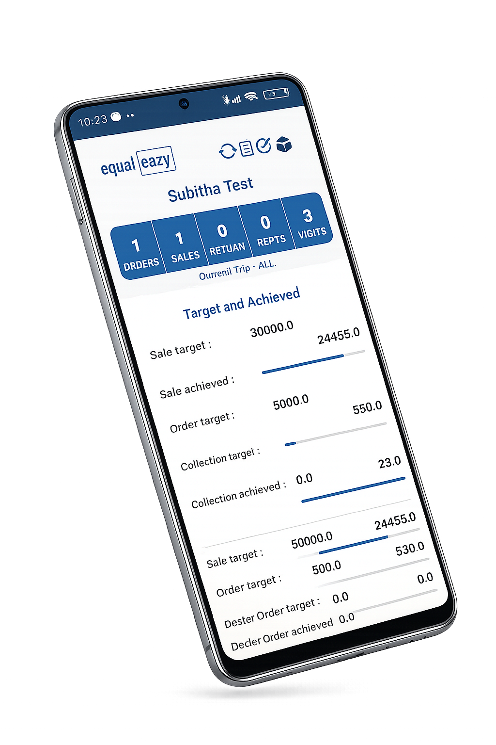Sales Billing App Screen